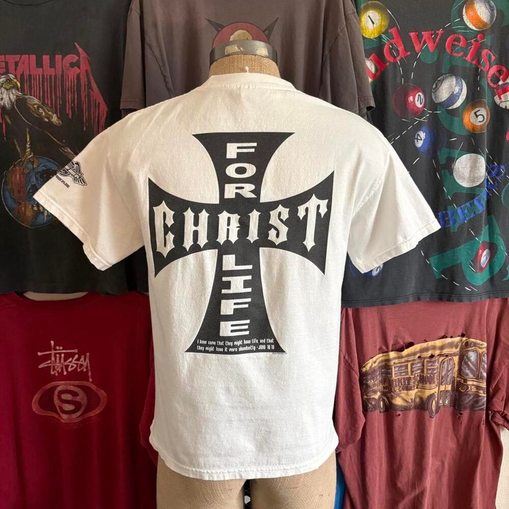 Vintage 2000s West coast Choppers Jesus Parody T-Shirt